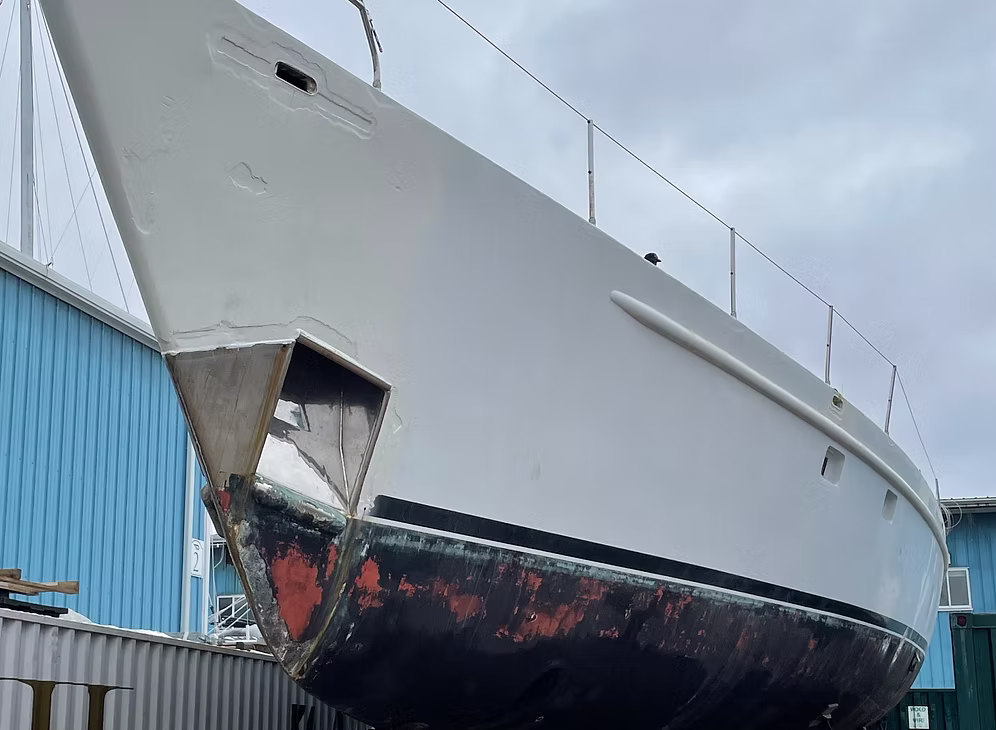 Pacific Star hull restoration in progress